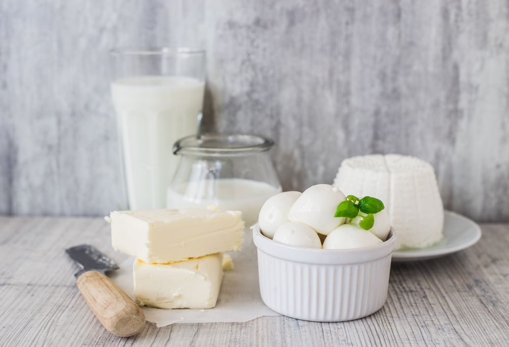 verschiedene Milchprodukte