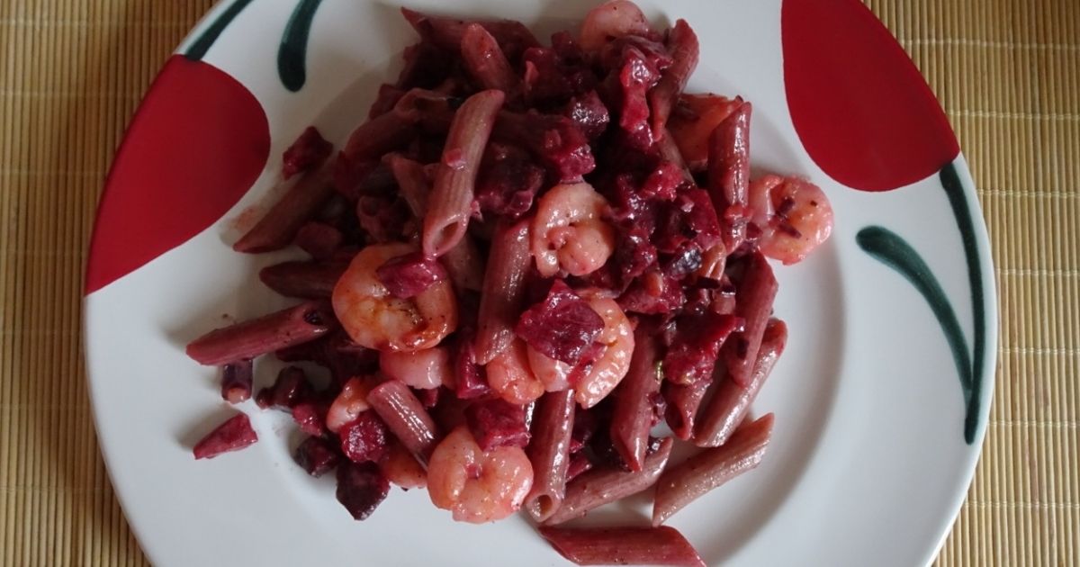 Angelikas Rote Nudeln mit Shrimps