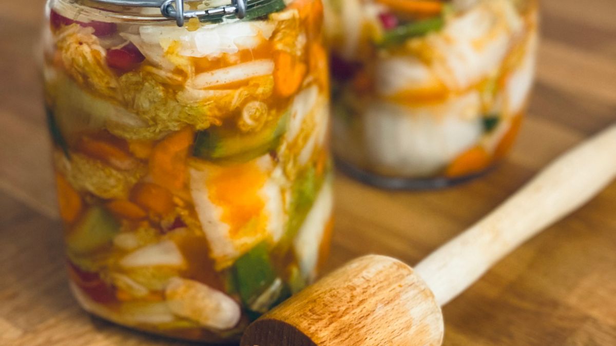 Kimchi im Glas
